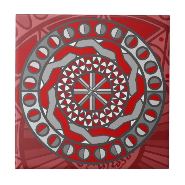 Red Machinery Tile (Front)