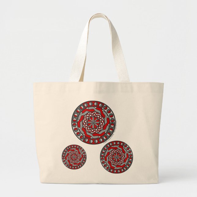 Red Machinery Tote Bag (Front)