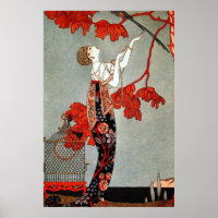 Red Madame Art Deco Design