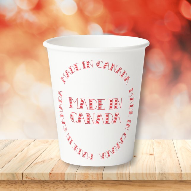 Red Made In Canada Paper Cups (Creator Uploaded)