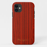 Red Mahogany Wood Grain Pattern Look