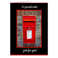 Red Mail Box Thinking of you message