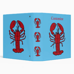 Red Maine Lobster Thunder_Cove Binder