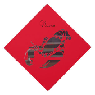 Red Maine Lobsters Thunder_Cove Graduation Cap Topper