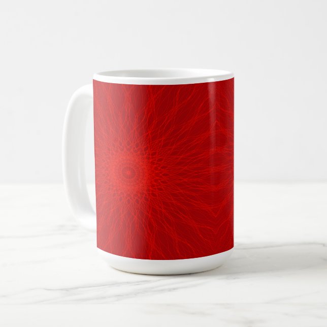 Red Mandala - 15 oz. Mug (Front Left)