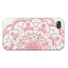 Red Mandala iphone 4 Matte Finish