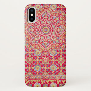 Red Mandala Vintage Cultural Art Boho Case-Mate iPhone Case