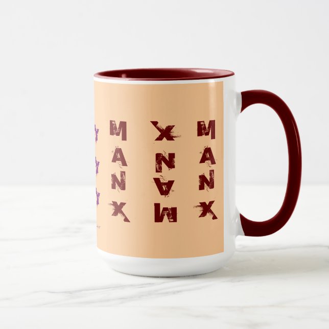 RED MANX CAT COFFEE MUG (Right)