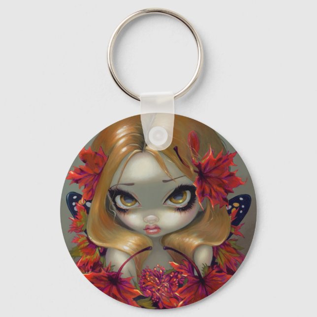 "Red Maple Fairy" Keychain (Front)