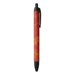 Red Maple Leaf Abstract Autumn Nature Photography Black Ink Pen