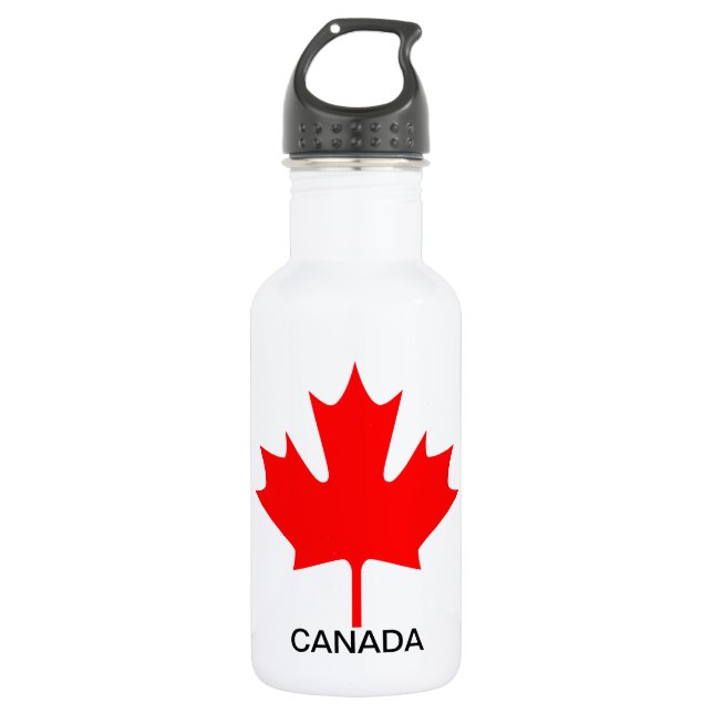 Red Maple Leaf Canada - 532 Ml Water Bottle (Front)