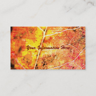 Red Maple Leaf Grunge Business Cards