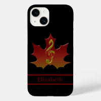 Red Maple Leaf in Fall Colour Harmony Name