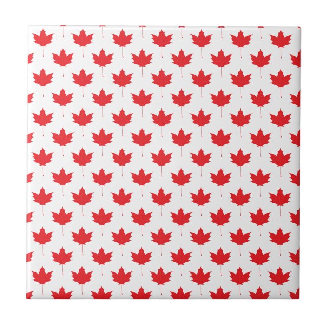 Red maple leaf tile (Front)