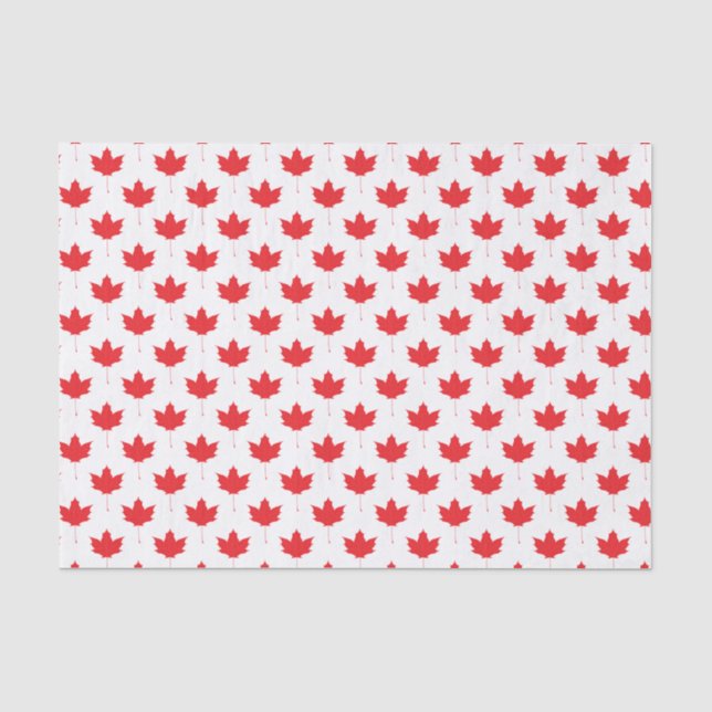 Red maple leaf tissue paper (Front)
