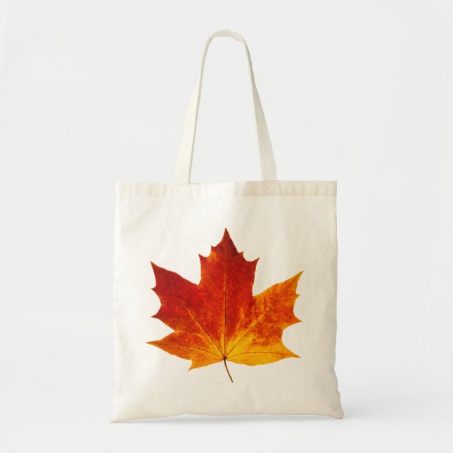 Red maple leaf tote bag (Front)