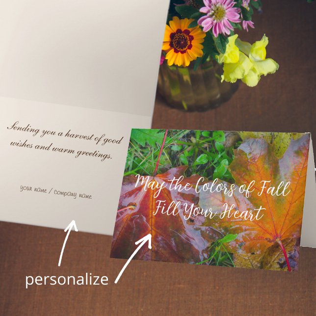 Red maple leaves  card (Creator Uploaded)