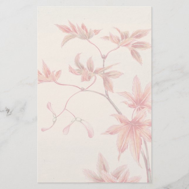 Red maple Stationery (Front)