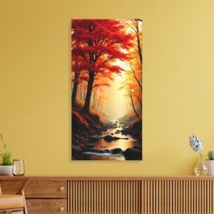 Red Maple Tree Canvas Print