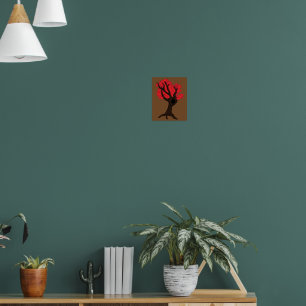 Red Maple Tree Poster