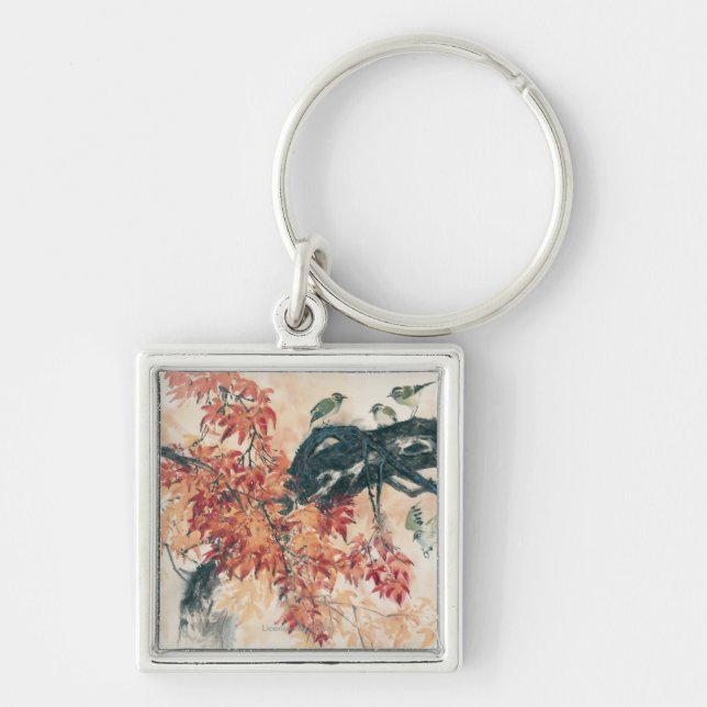 Red Maples Keychain (Front)