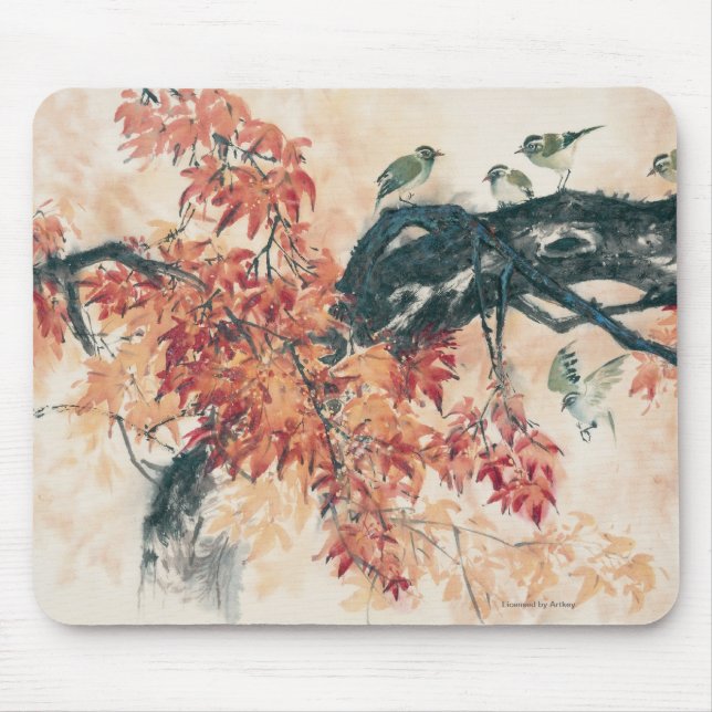 Red Maples Mouse Pad (Front)