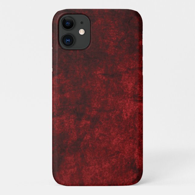 red marble Case-Mate Barely There Apple iPhone 11  Case (Back)