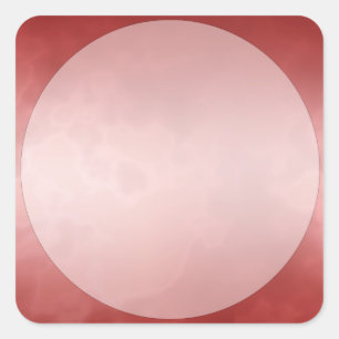 Red Marble Label Sticker Small Square