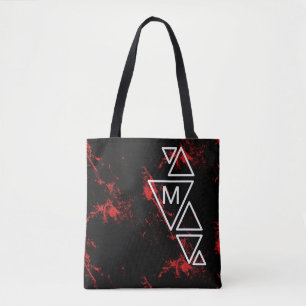 Red Marble TS Monogram Tote Bag