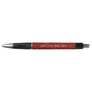 Red Marble with White Veins Pen
