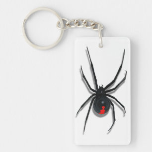 Red-Marked Spider Attack Design Keychain