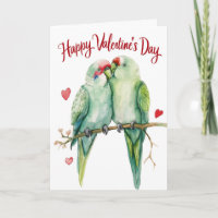 Red-masked Parakeets in Love