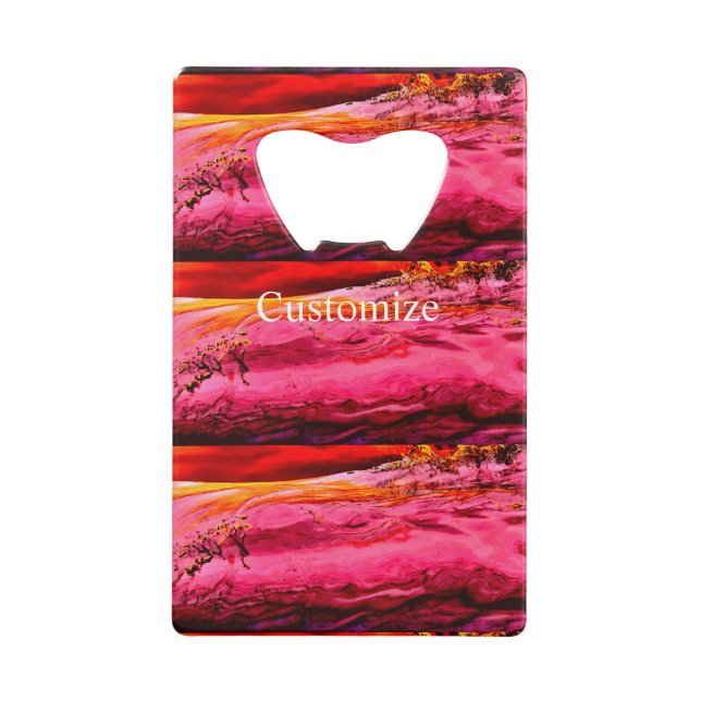 Red Maui Waves Thunder_Cove Credit Card Bottle Opener (Front)