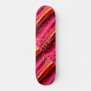 Red Maui waves Thunder_Cove Skateboard