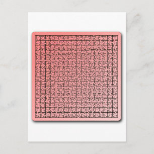 Red Maze Postcard