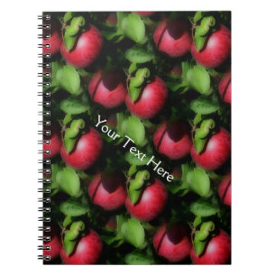 Red McIntosh Apples Nature Art Pattern Notebook