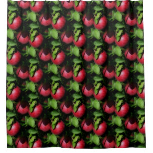 Red McIntosh Apples On Tree Nature Pattern 