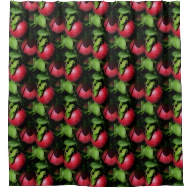 Red McIntosh Apples On Tree Nature Pattern  (Front)