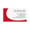 Red medical doctor or healthcare business cards