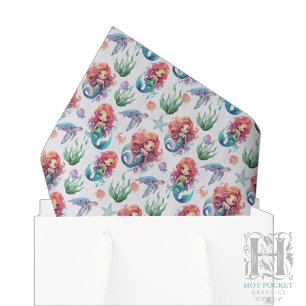 Red Mermaid Tissue Paper