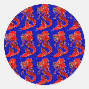 red mermaids sticker