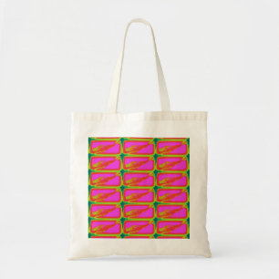 red mermaids swimming pink tote bag