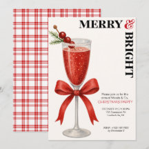 Red Merry & Bright Office Christmas Party 