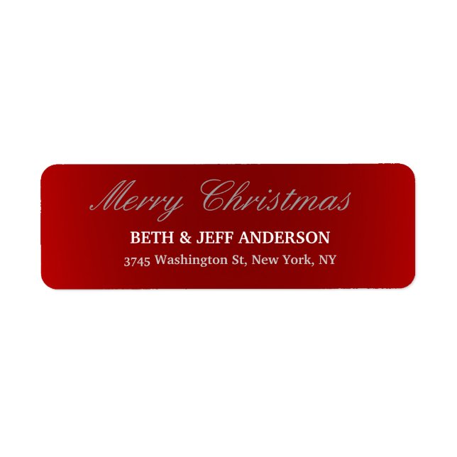 Red Merry Christmas Family Holiday Sheets of (Front)