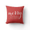 Red Merry Christmas | Holiday Throw