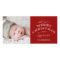 RED MERRY CHRISTMAS PHOTO CARD