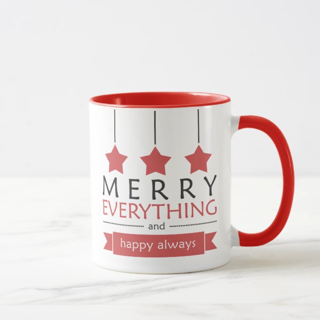 Red Merry Everything Holiday Mug (Right)