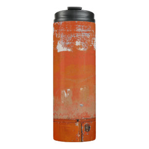Red metal case thermal tumbler