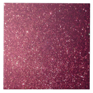 Red metallic  glitter tile