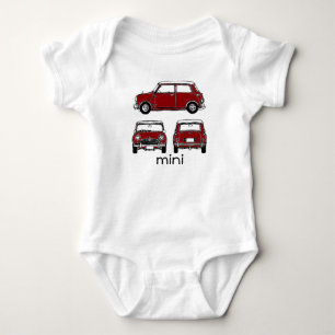 Red Mini Baby Bodysuit